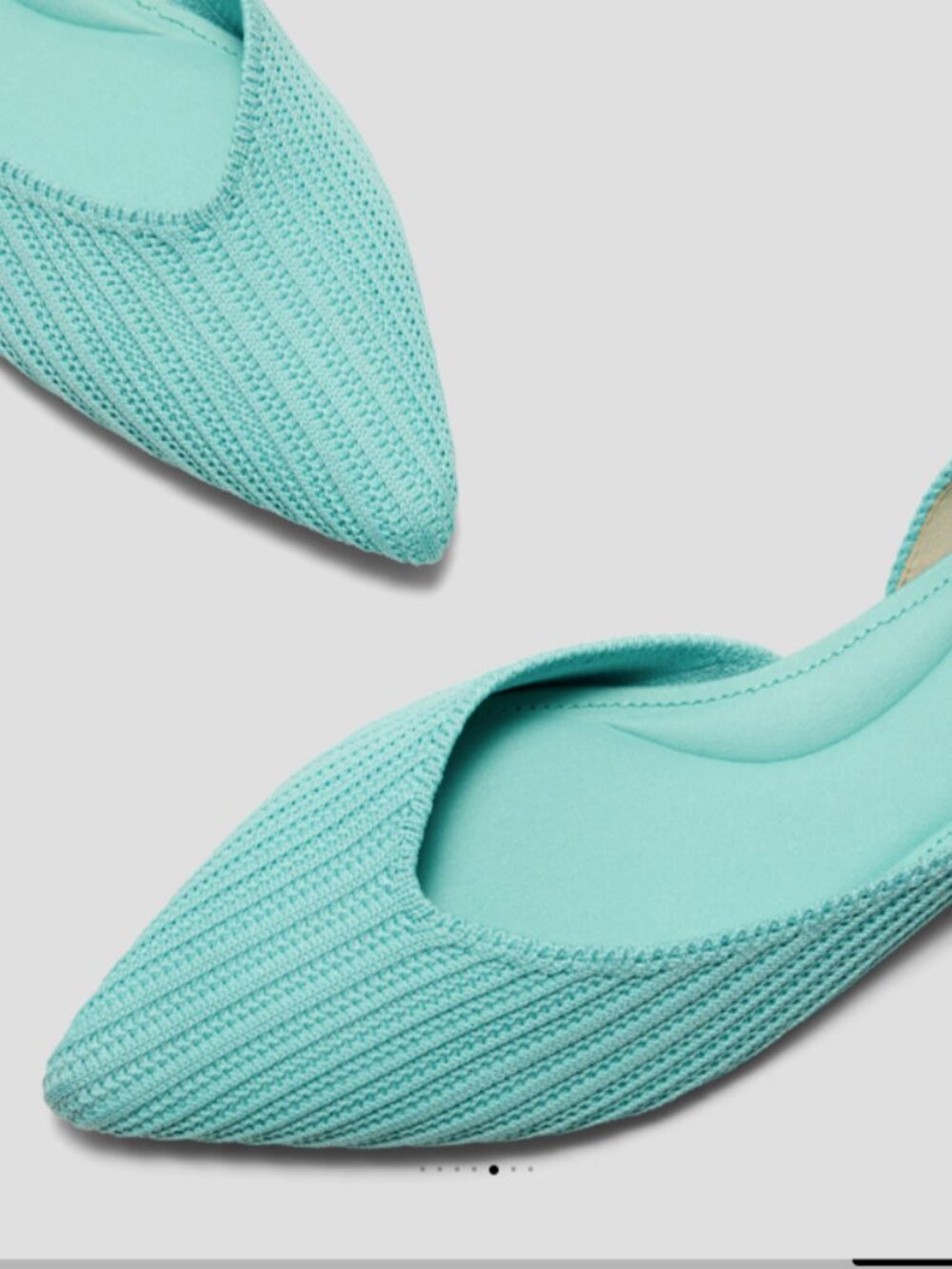 Vivaia Pointed-Toe D'Orsay Flats (Melia) in Acqua Sz 10.5 / Eu 42 NEW IN BOX - Picture 10 of 16